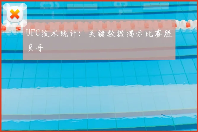 UFC技术统计：关键数据揭示比赛胜负手